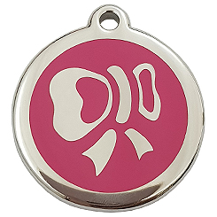 Stainless Steel Tie Round Tag-Pet ID Tag-Pet Tag-FulgorDesign